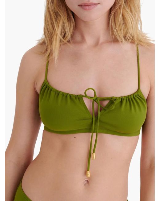 Eres Abysses Cropped Bikinitop in het Green