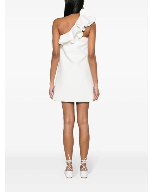 MSGM ラッフルトリム ミニドレス White