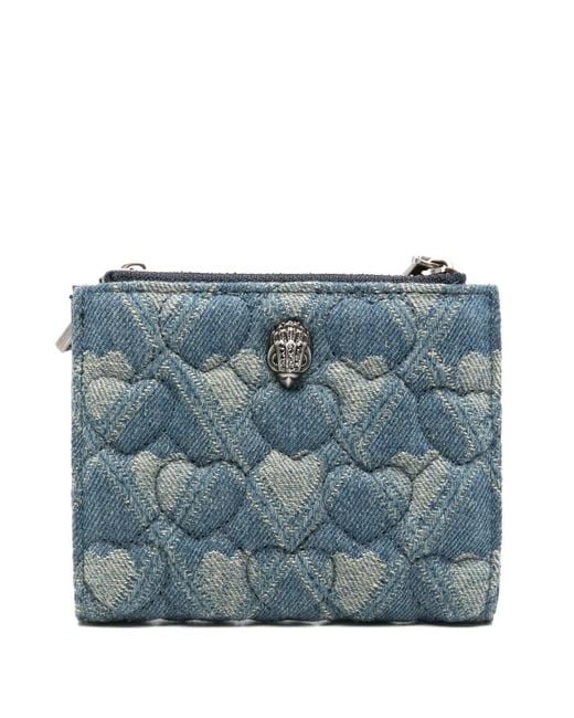 Kurt Geiger Blue Quilted Wallet
