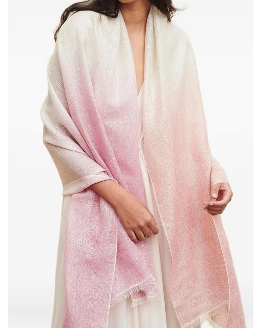 Jane Carr Pink Ombre-Effect Scarf