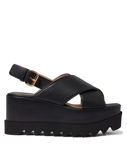 Stella McCartney Black Elyse Platform Sandals