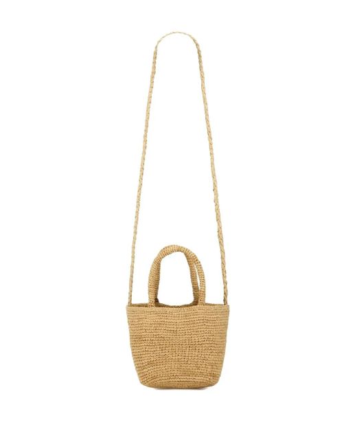 Manebí Metallic Raffia Shoulder Bag