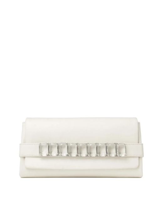 Jimmy Choo Natural Kya Clutch Bag