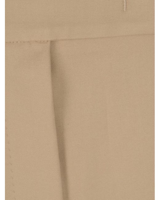 Pantalon En Velours Côtelé À Taille Haute Max Mara en coloris Natural
