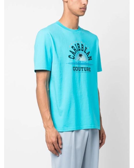 BOTTER Blue Slogan-Print Organic Cotton T-Shirt
