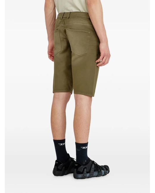 DIESEL Green Slim Shorts for men