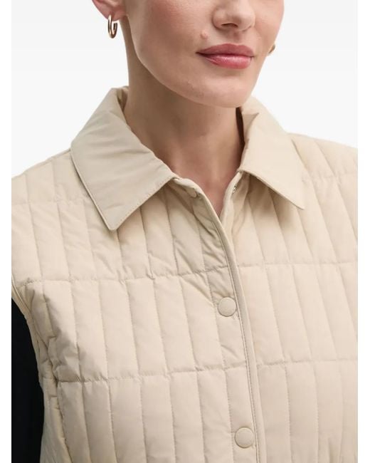 Mackage Helia Gewatteerde Bodywarmer Met Ceintuur in het Natural