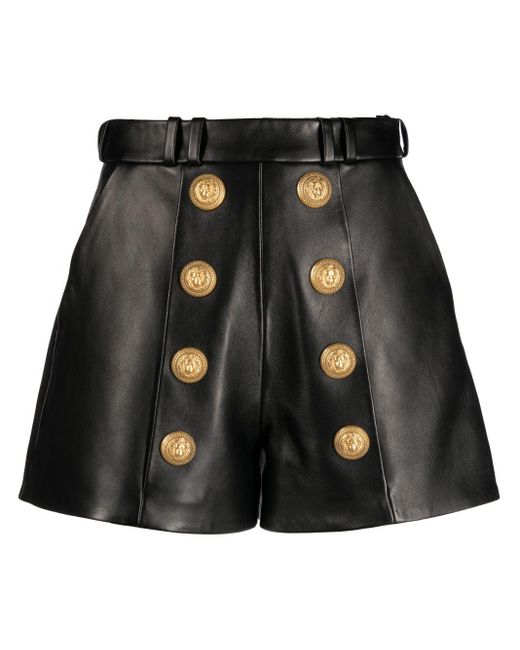 Shorts con decorazione di Balmain in Black
