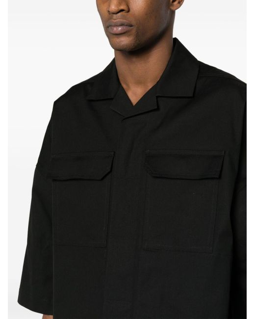 Rick Owens Black Cotton Shirt for men