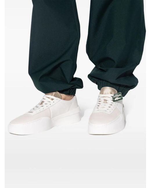 Lacoste White Aura Leather Sneakers for men