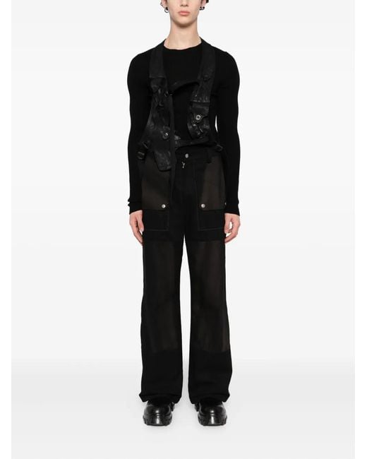 Julius Black Button Cotton Jacket for men