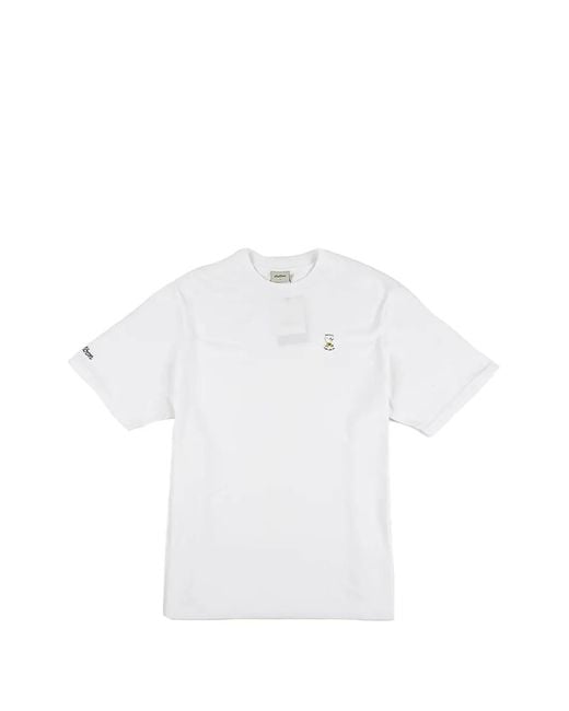 Malbon Golf White Takout Bermuda Short-Sleeve T-Shirt for men