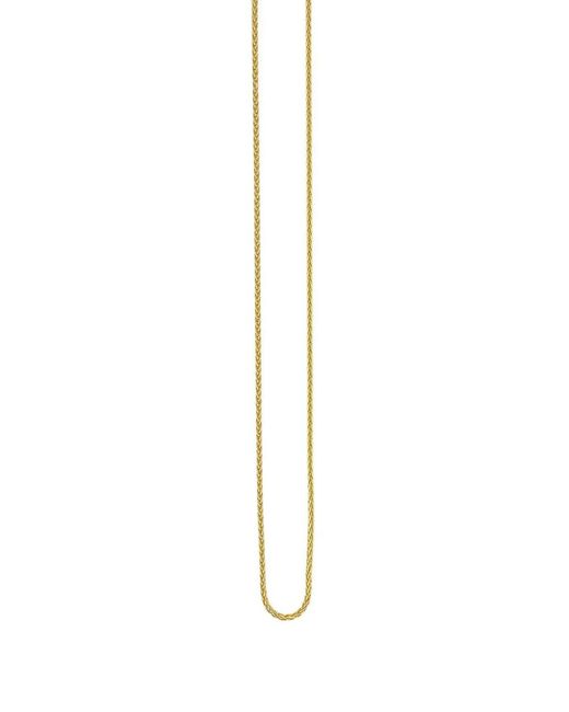 Azlee White 18K Wheat Necklace