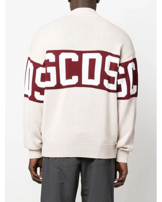 Maglione A Coste di Gcds in Red da Uomo