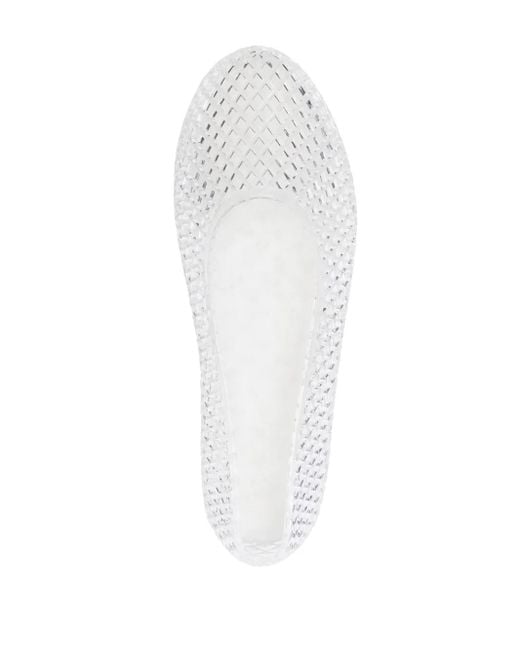 Ancient Greek Sandals White Ballerines Iro Jelly