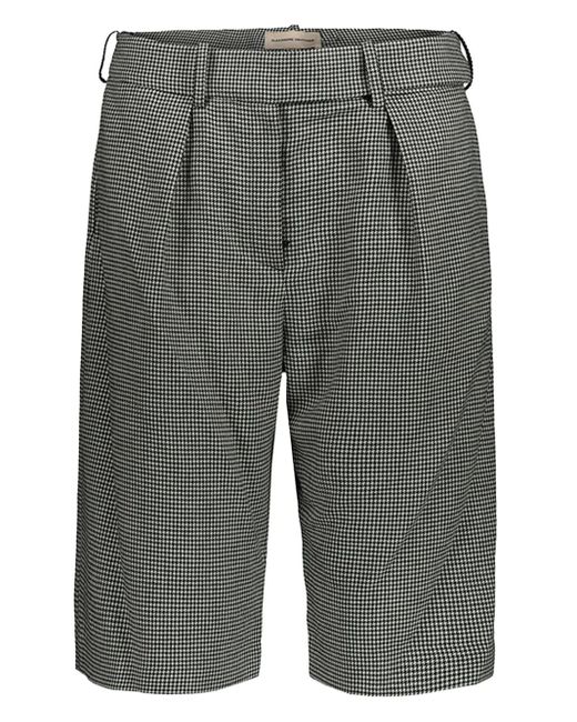 Alexandre Vauthier Gray Shorts Mit Hahnentrittmuster