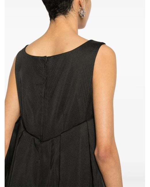 Comme des Garçons Black Patterned-Jacquard Sleeveless Dress