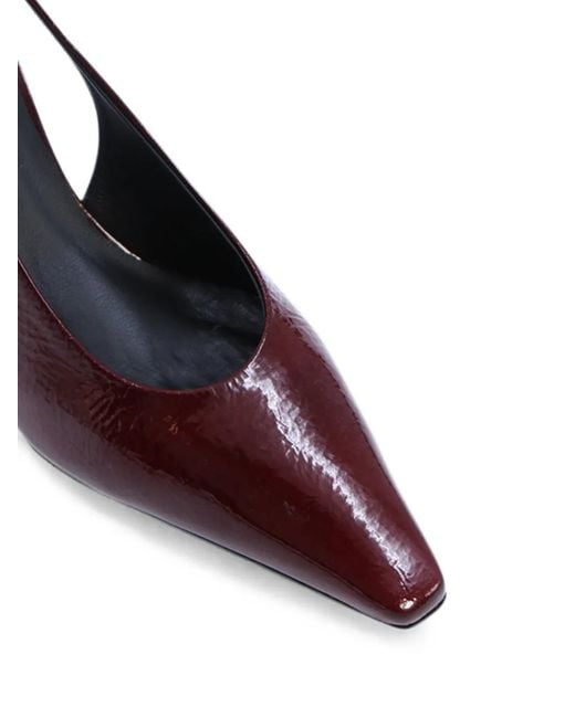 Notabene Brown Escarpins Vernis Emmely À Bride Arrière
