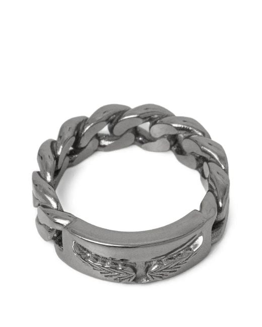 Zadig & Voltaire Gray Chain Ring