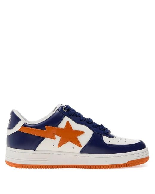 A Bathing Ape Blue Star-Lightning Bolt Sneakers for men