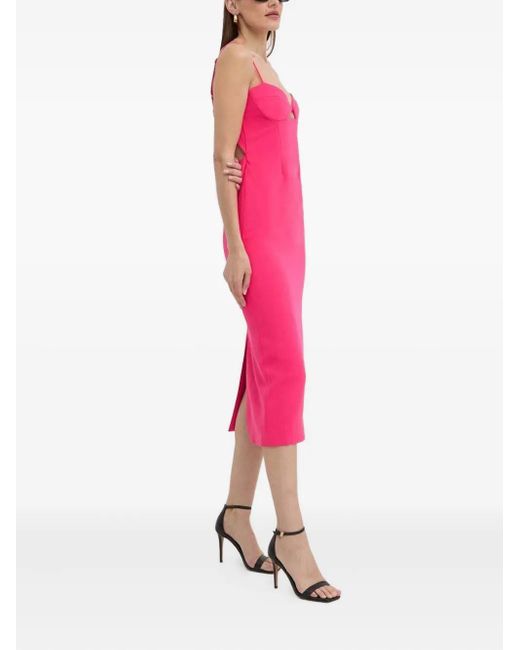Abito Midi Con Cut-Out di Bardot in Pink