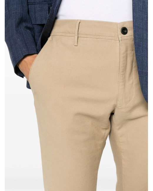 Incotex Slim-Fit-Hose mit Bügelfalten in Natural für Herren