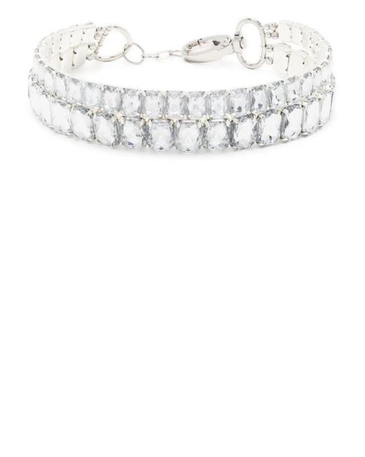 Atu Body Couture White X Shir Fine Jewellery Crystal-Embellished Choker
