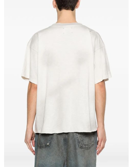 ERCOLE STUDIO White Graphic-Print T-Shirt for men