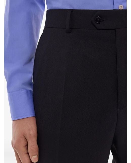 Fursac Black Pantalon Droit À Fermeture Dissimulée for men