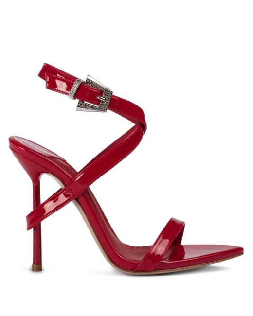 Le Silla Red 110Mm Tess Strappy Stiletto Sandals