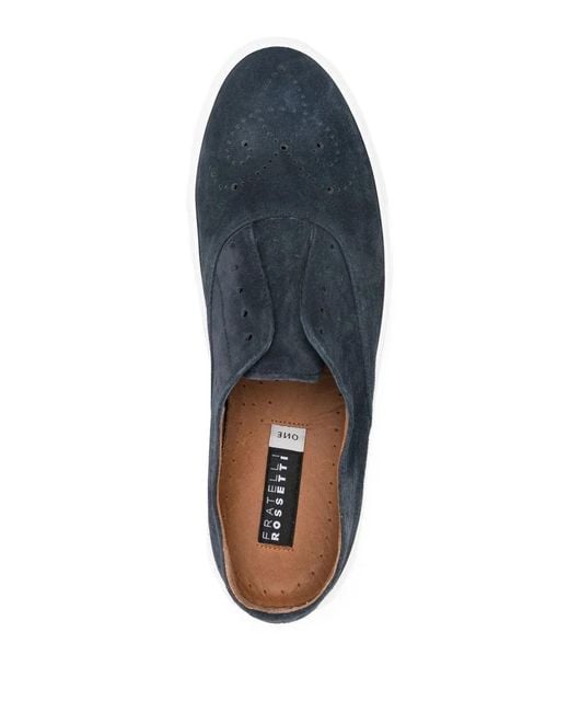 Fratelli Rossetti Blue Low-Top Slip-On Sneakers for men