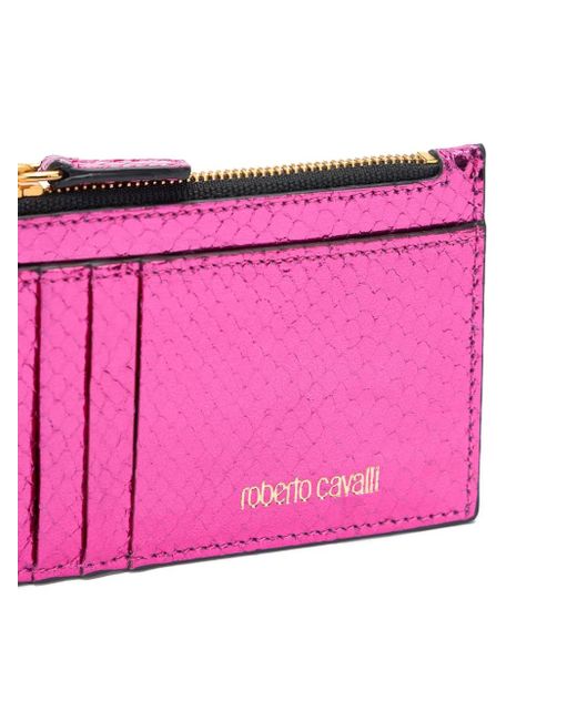 Roberto Cavalli カードケース Purple