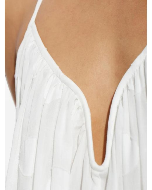 Zimmermann White Oversized Cotton Top