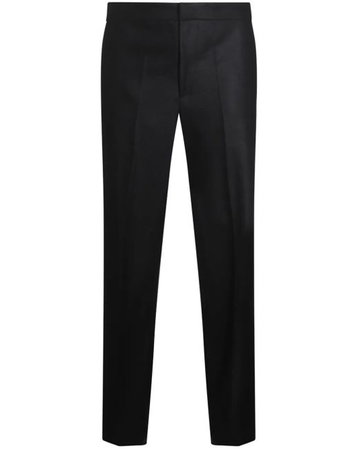Jil Sander Black Wool Straight-Leg Trousers for men