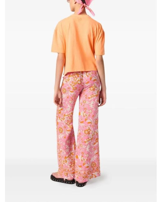 T-Shirt Con Logo di Maje in Orange