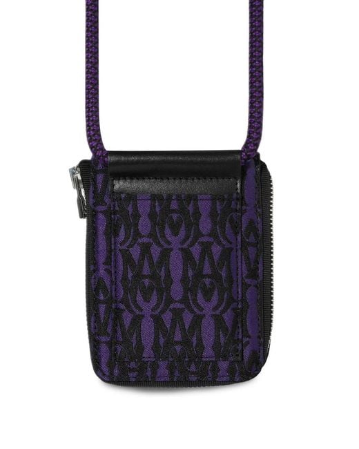 Amiri Blue Monogram-Jacquard Wallet