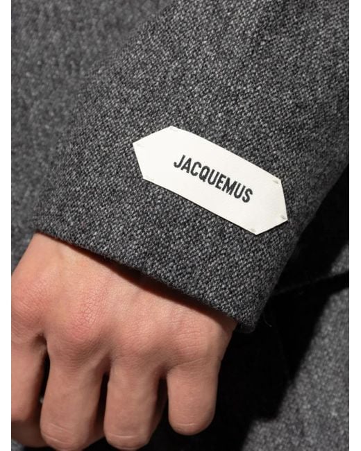 メンズ Jacquemus Sera V-neck Button Jacket Black