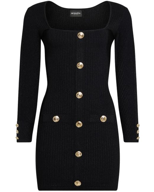 retroféte Black Thea Kleid
