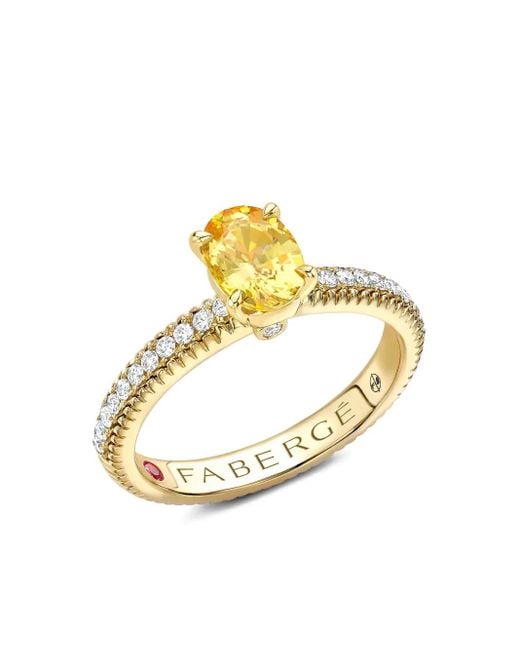 Bague Colours Of Love En 18Ct À Pierres Multiples Faberge en coloris Metallic