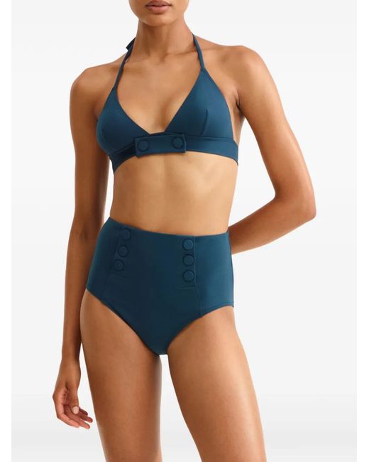Eres Blue High-Waisted Bikini Briefs