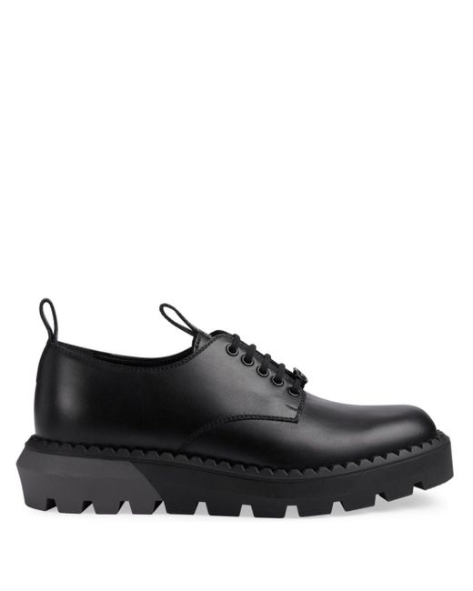 Chaussures À Lacets Avec Détail GG Enlacés Pour Gucci pour homme en coloris Black