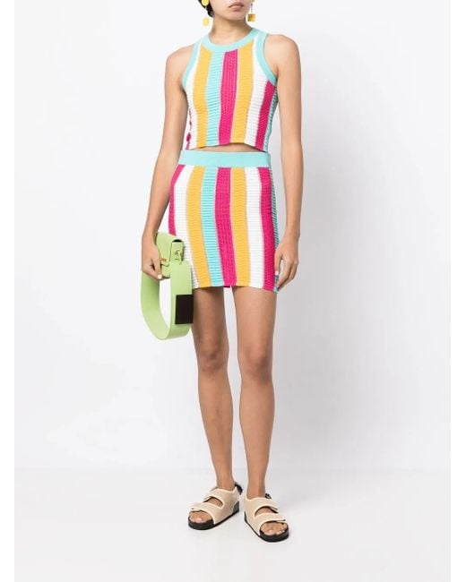 Solid & Striped Blue The Carson Multi-Stripe Top