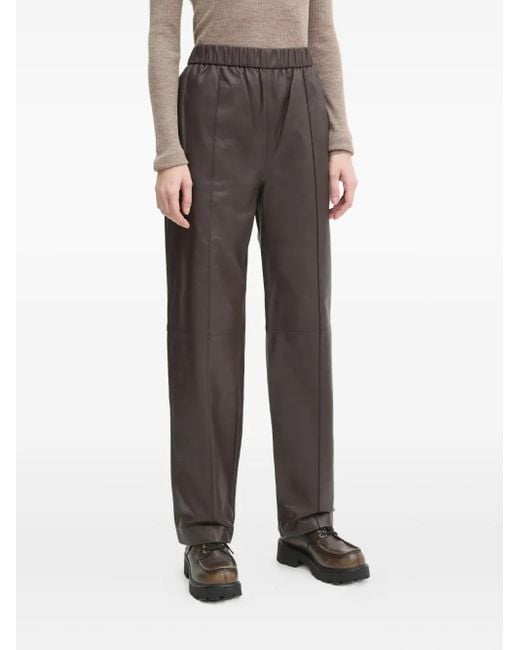 Day Birger et Mikkelsen Brown Elasticated Panelled Trousers