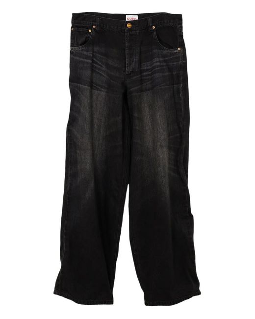 Vaqueros anchos KAMIYA de hombre de color Black