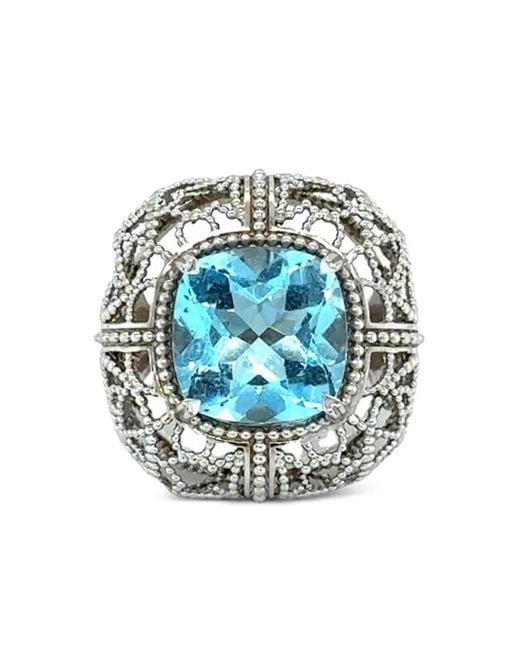 Lisa Nik Blue 18K Topaz Ring