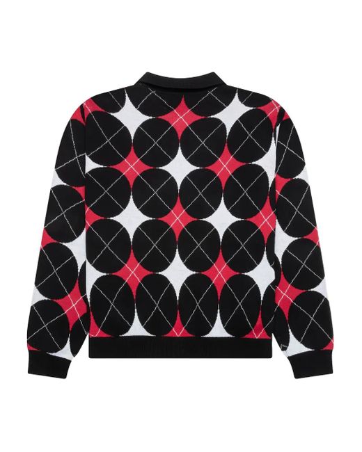 AWAKE NY Black Patterned Cardigan for men