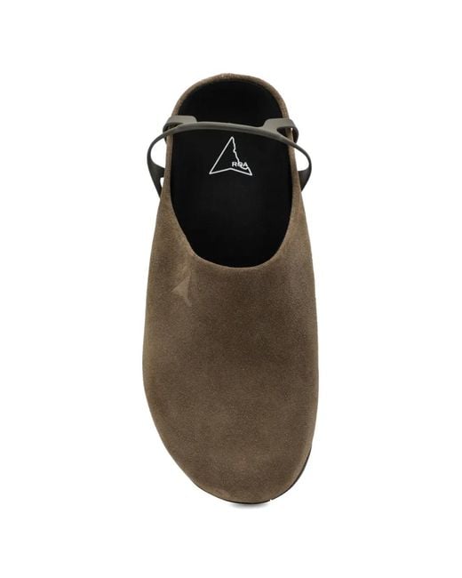 Roa Brown Fedaia Suede Mules for men
