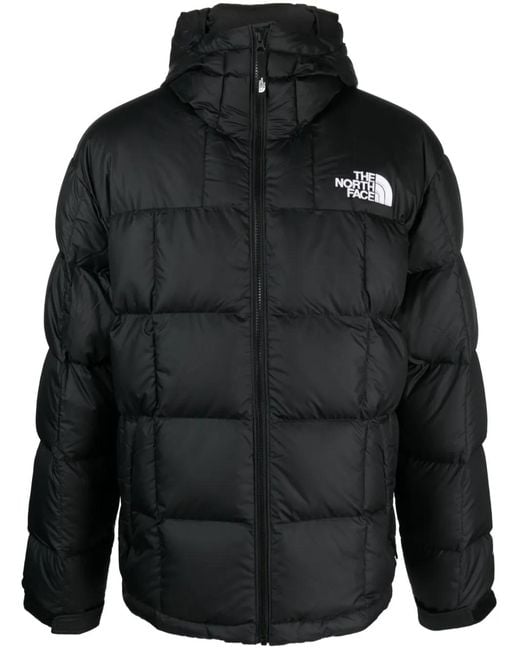 The North Face Black Lhotse Logo-Print Padded Jacket for men