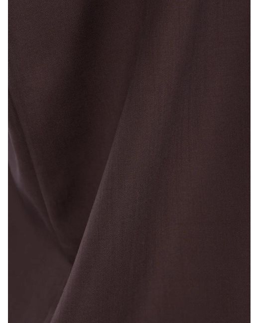 Dusan Brown Sleeveless Blouse