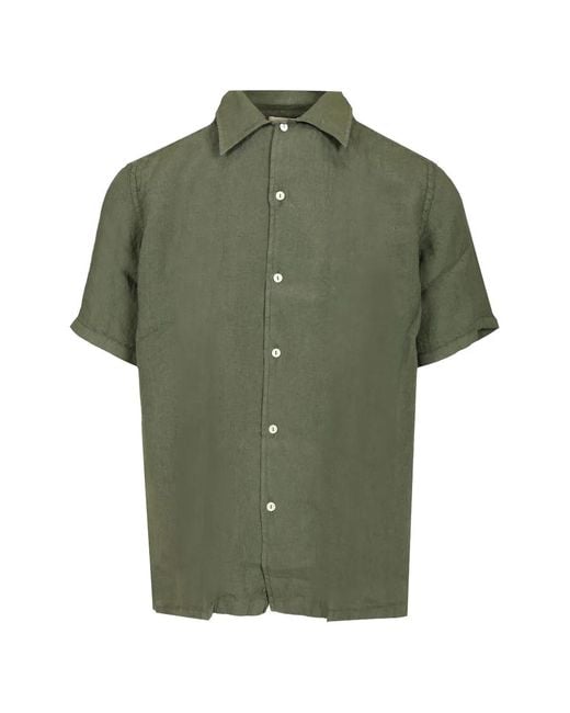 B.D. Baggies Green Aloha Short-Sleeve Shirt for men